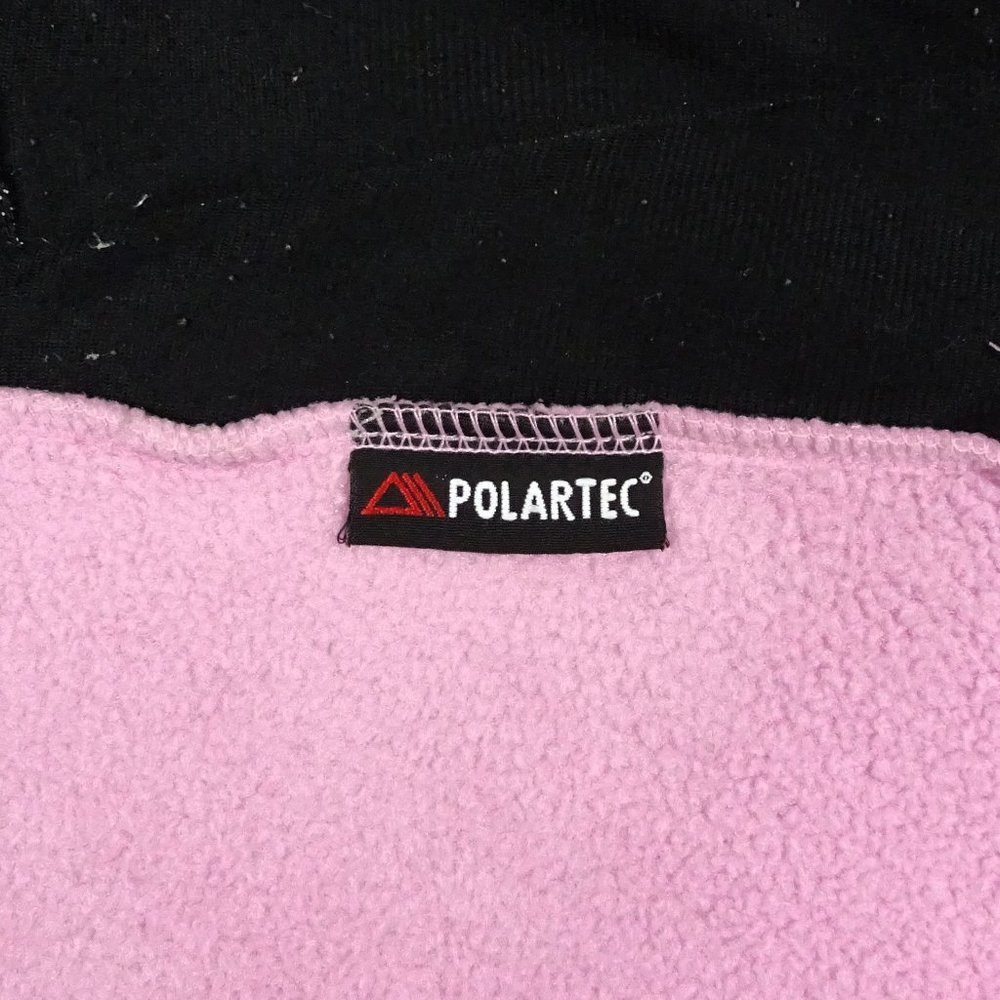 The North Face Womens M 8 10 Retro Denali Pink Gray Fleece Jacket Polartec 300 - Picture 8 of 8